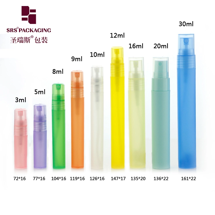 Transparent Fine Mist Spray Pump Refill Essential Oil Perfume Atomizer PETG Clear PET Lotion Cosmetic Packaging 30ml 45ml Plastic Hand Sanitizer Sprayer Bottle