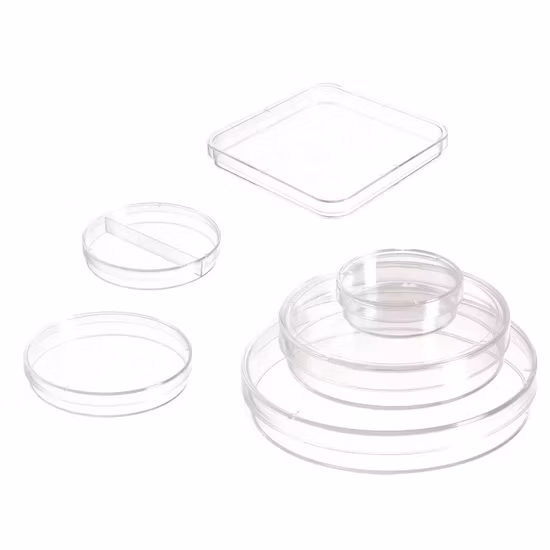 Labormedizinische sterile Glas-Kunststoff-Petrischale 90*15 mit Entlüftung