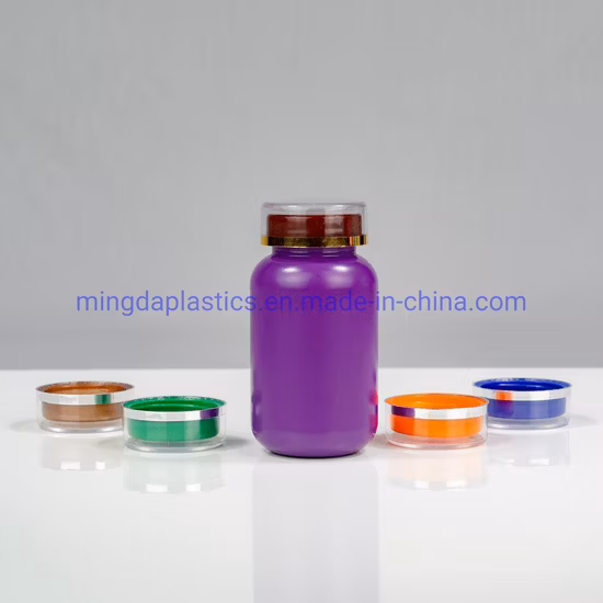 200 ml Pille/Tabletten/Kapsel/Vitamin HDPE runde Kunststoffverpackungsflasche Farbe